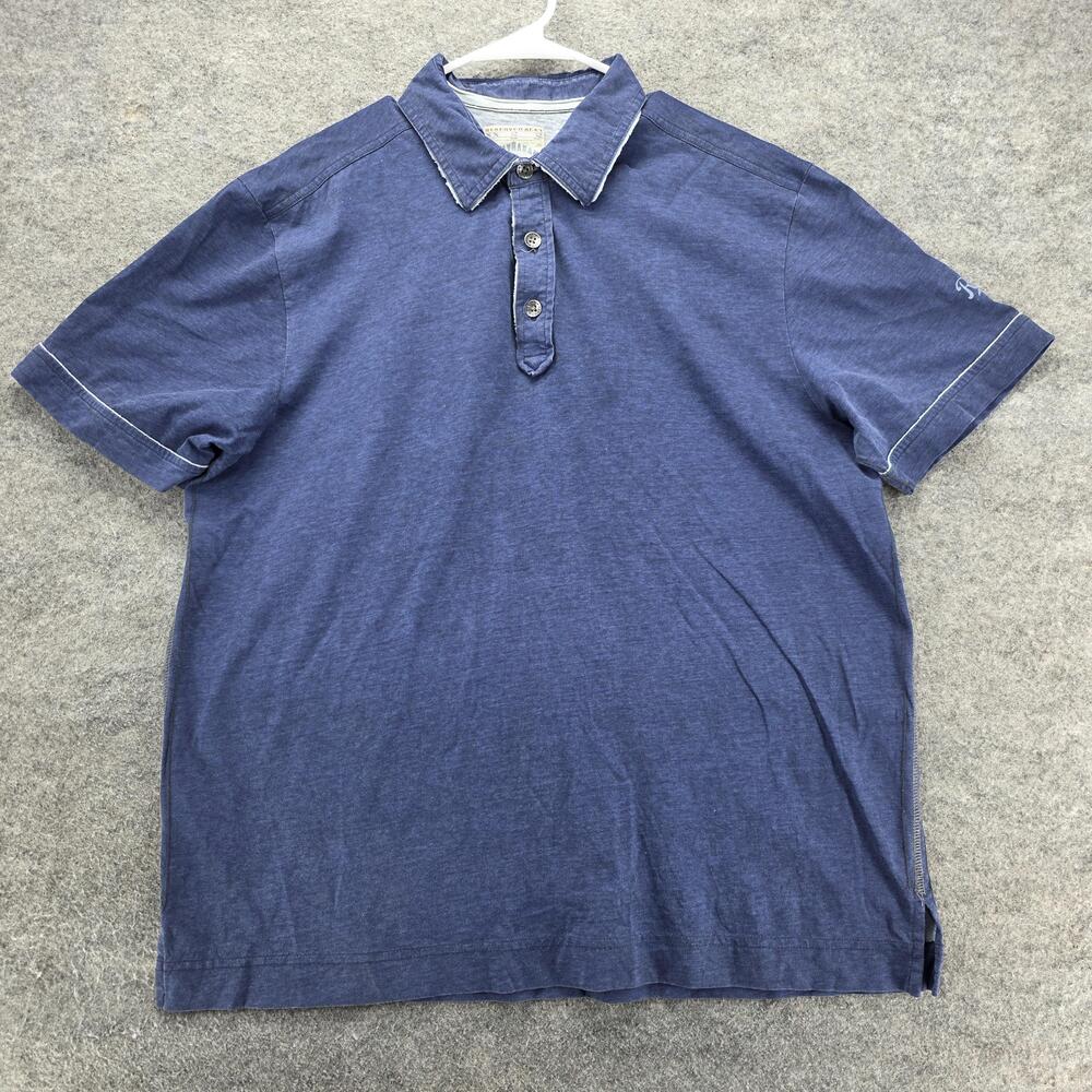 Kansas City Royals Polo Shirt Mens Large Blue MLB Baseball Tommy Bahama Pima